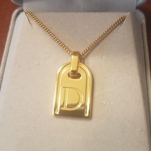 "D" Initial Necklace